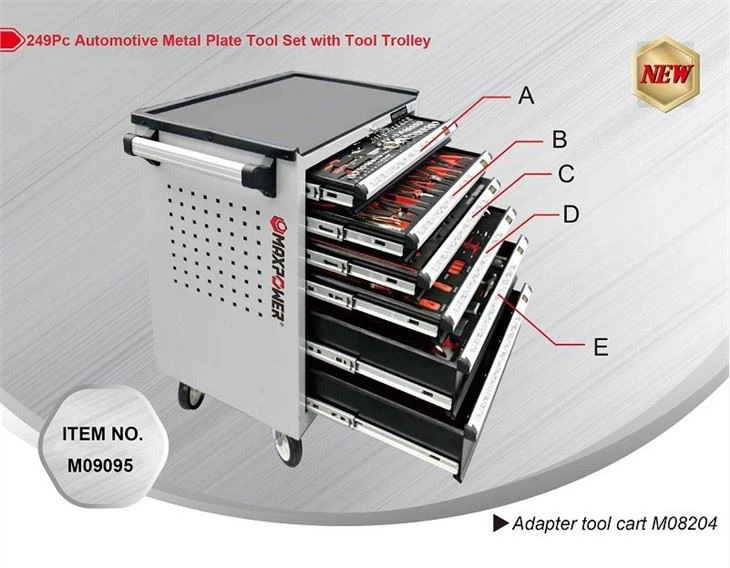 Automotive Tool Set With Tool Trolley